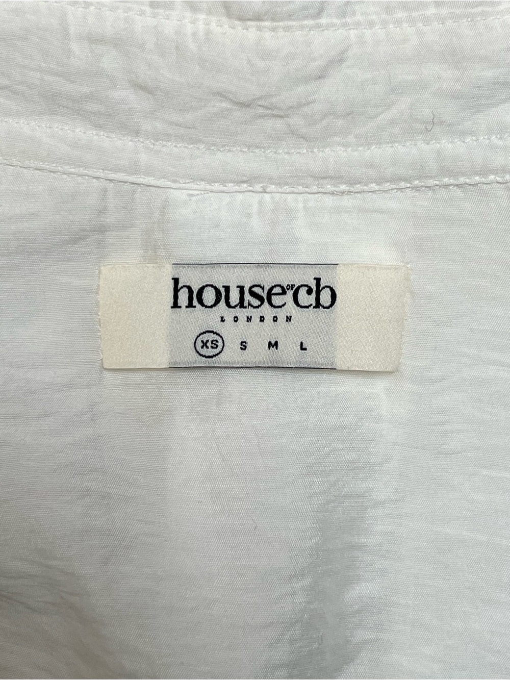 House of CB London Carys White Draped Shirt Dress - Picture 5 of 6